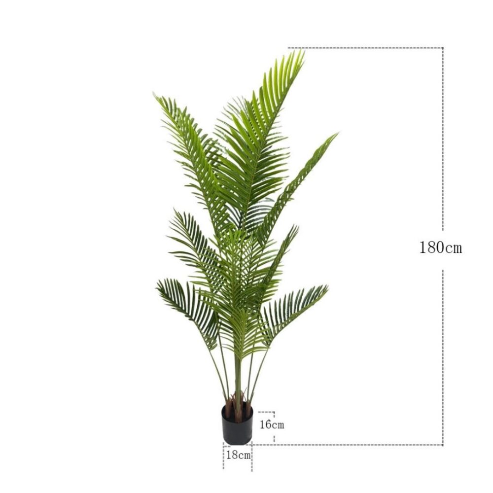 Planta artificial Palmera Pigmea 160CM. La Palmera Pigmea es una opción elegante y exótica que aporta un toque tropical a cualquier ambiente. Su diseño realista y detalles cuidados hacen que sea perfecta para decorar interiores y exteriores sin necesidad de mantenimiento. Ideal para crear espacios acogedores y llenos de vida. Disponible en www.kactusrepublic.com, con almacén en Castellón.