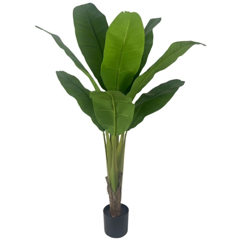 Planta Artificial Platanera 120 cm de Kactus Republic. Diseño realista, perfecta para decoración tropical. Venta online con almacén en Castellón, Valencia.