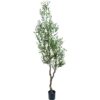 Planta Artificial Olivo 210 cm con hojas realistas y tronco robusto, ideal para decoración de interiores y grandes espacios.