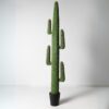 Planta artificial cactus Euphorbia 4 ramas 209cm, diseño escultural y realista con detalles naturales, ideal para decoración de interiores y exteriores protegidos.